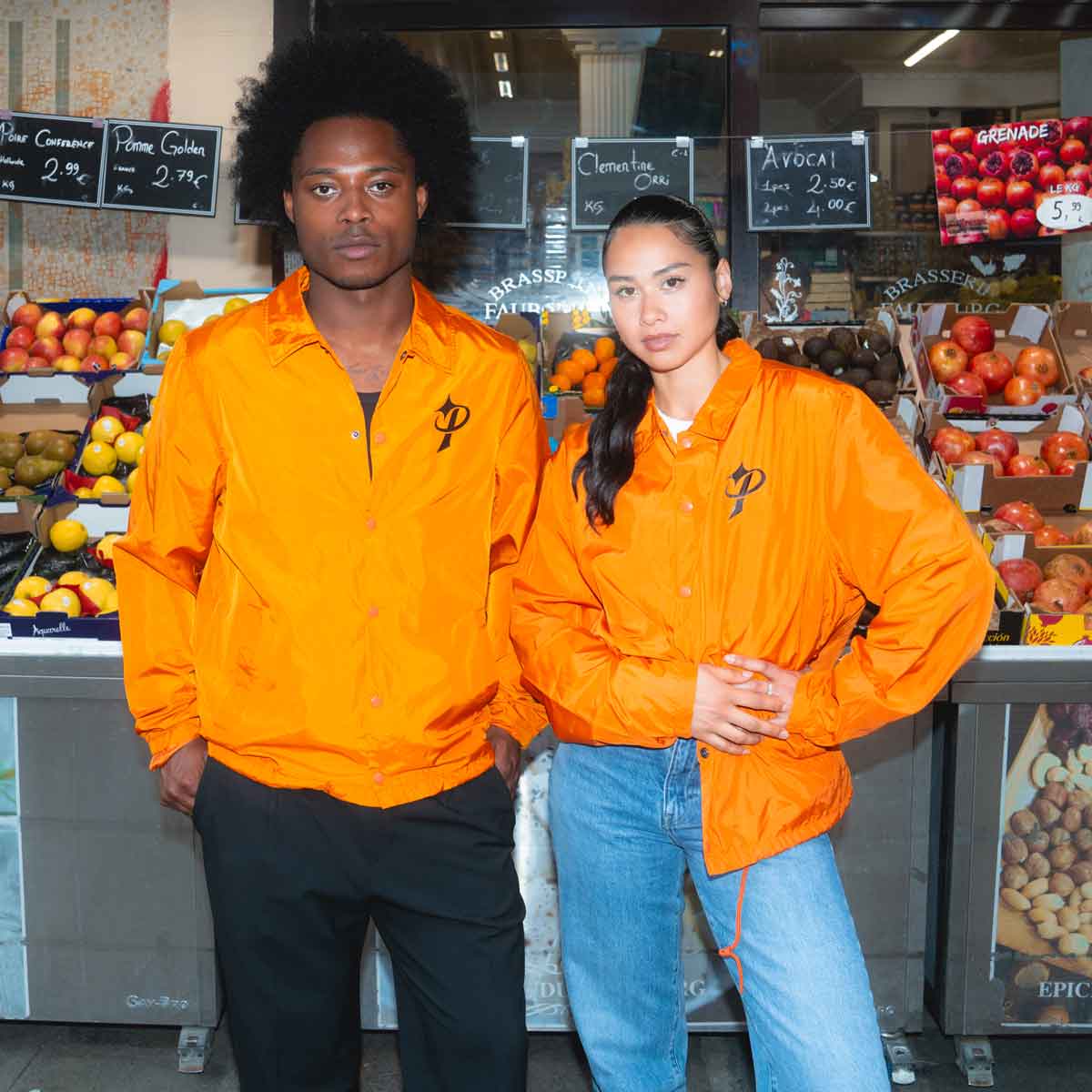 希少 オレンジ】LOGO COTTON COACH JACKET Orange Coach Jacket